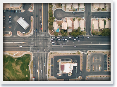 Location of your starter home is very important. The image picture is of a city intersection