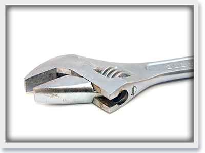 If you aren't handy, don't pick a fixer upper starter home. Image is of a metal wrench.
