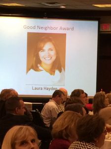 Luara Hayden receives Good Neighbor Award - LBAR 2017